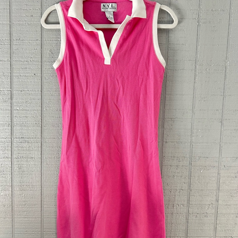 N.Y.L. Pink Sleeveless Polo Dress